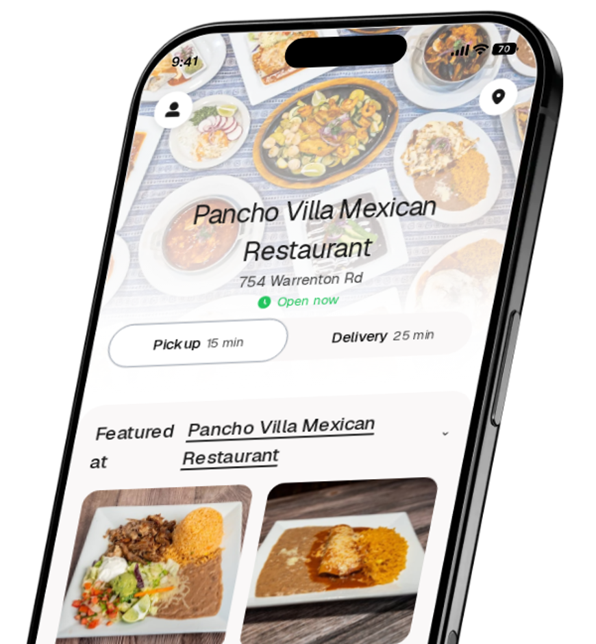 Pancho Villa Mexican Restaurant app preview