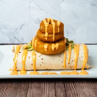 Open Seafood Burrito